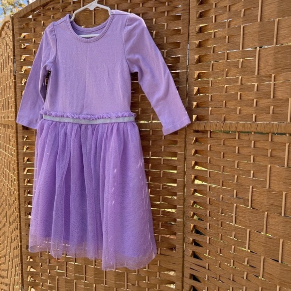 Toddler Girl 5T (1 is XS 4/5) Winter Dress Bundle Green / Pink / Purple - Picture 7 of 14